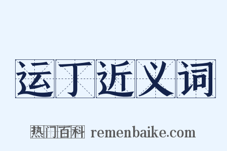 运丁近义词是什么意思的图片